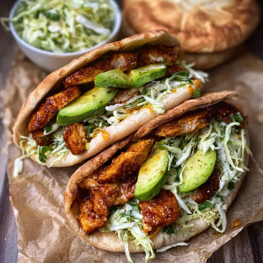 Sheet Pan Chicken Pitas with Herby Ranch Slaw Recipe - Recipe Image