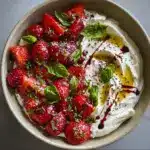 Spread the whipped feta onto a serving plate or bowl, creating a swirl with the back of a spoon Recipe