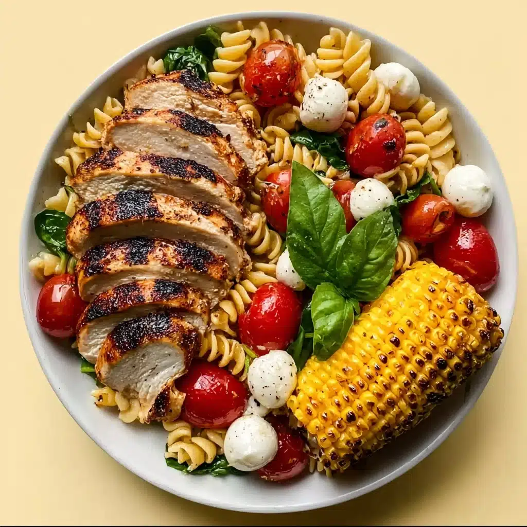 Creamy Caprese Pasta Salad Recipe - Recipe Image