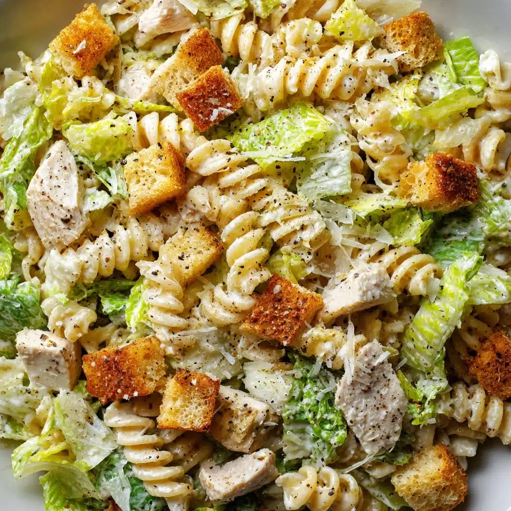 Chicken Caesar Pasta Salad Recipe - Recipe Image