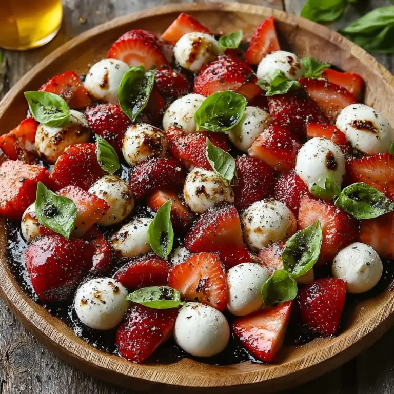 Balsamic Strawberry Caprese Recipe