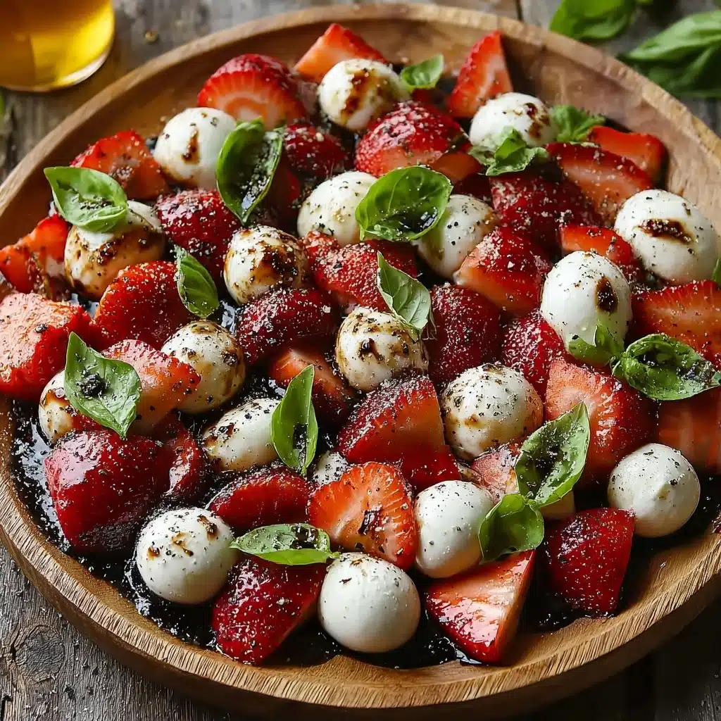 Balsamic Strawberry Caprese Recipe - Recipe Image