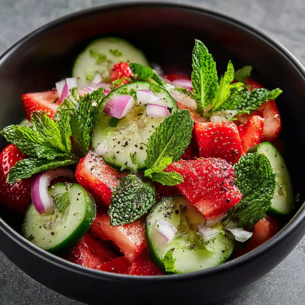 Cucumber Strawberry Salad Recipe - Recipe Image