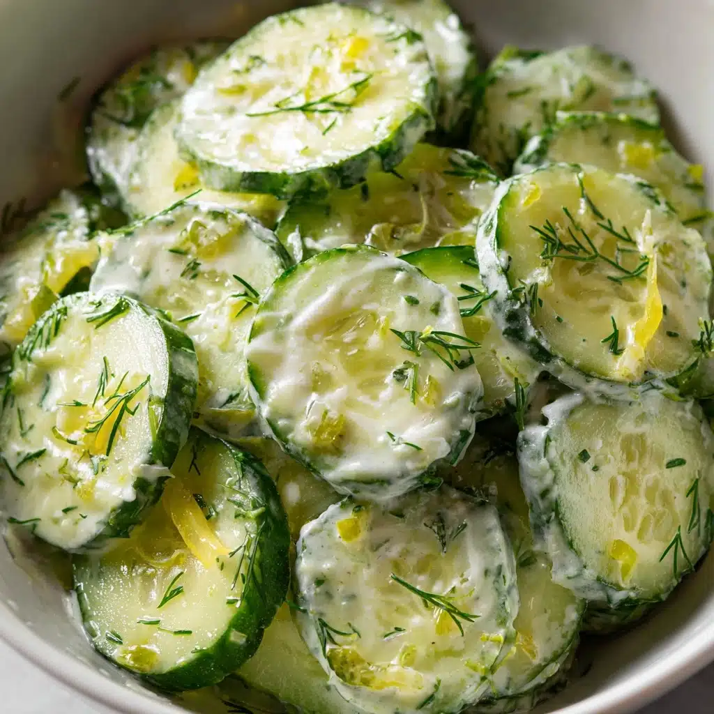 Pickle Juice Ranch Cucumber Salad Recipe - Recipe Image