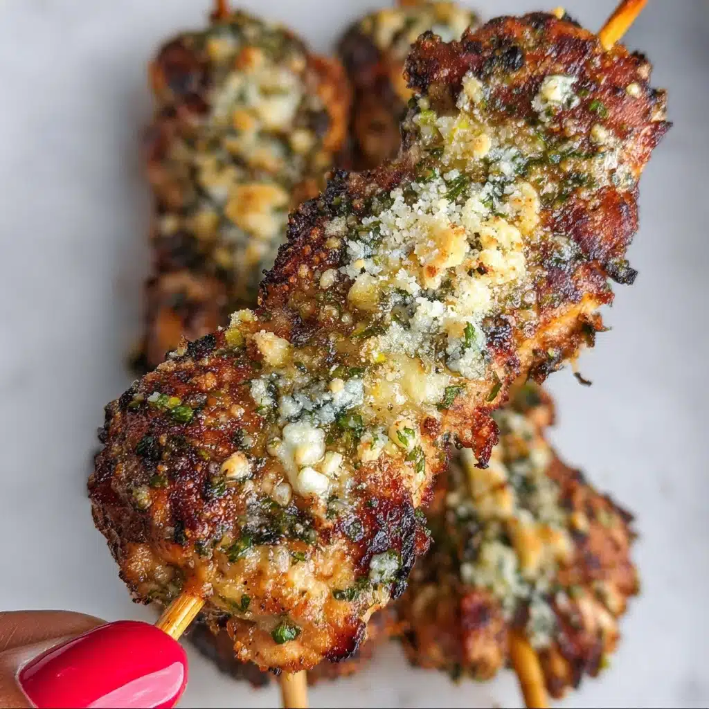 Garlic Parmesan Chicken Skewers Recipe - Recipe Image