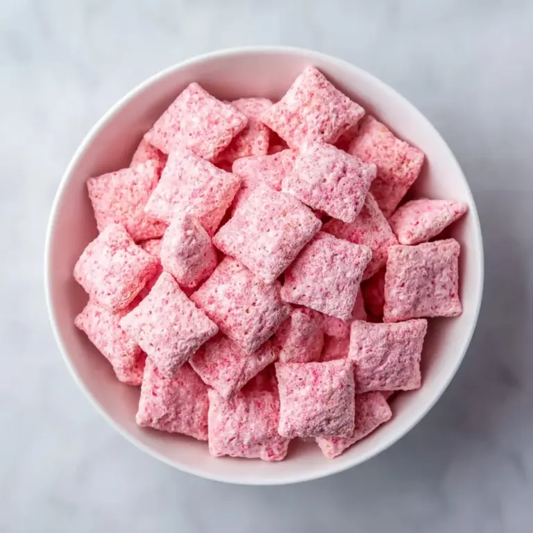 Easy Strawberry Shortcake Puppy Chow Recipe