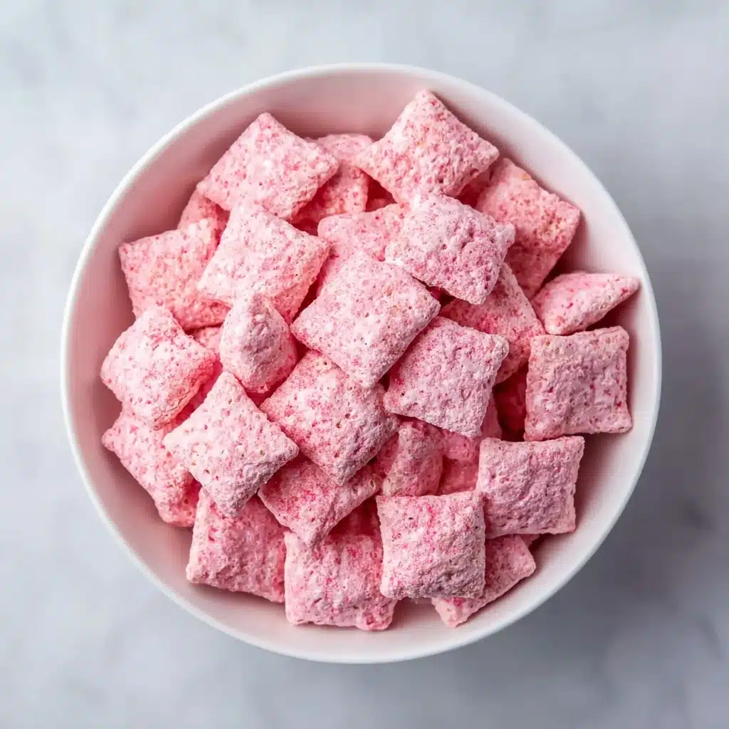 Easy Strawberry Shortcake Puppy Chow Recipe - Recipe Image