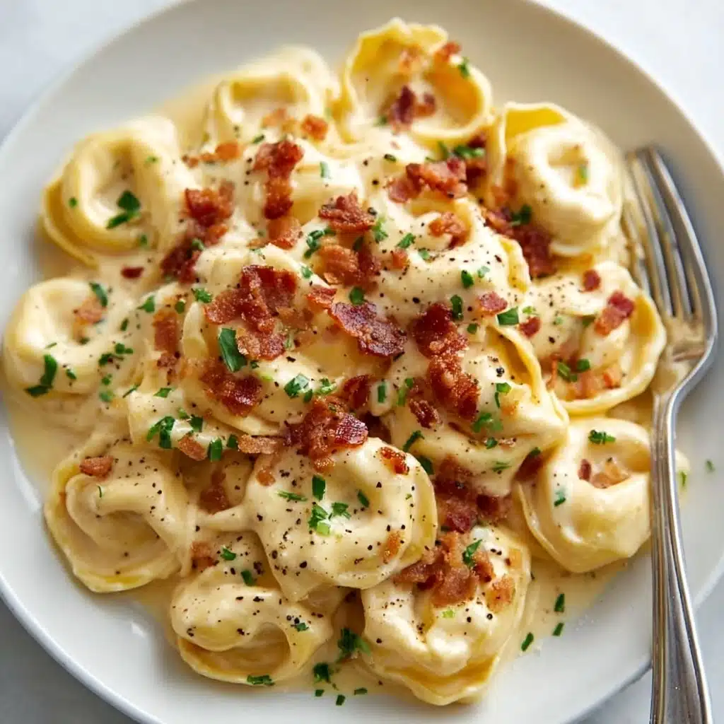 Creamy Tortellini Carbonara Recipe - Recipe Image