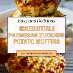 Crispy Parmesan Zucchini Potato Muffins Recipe