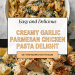 Healthy Garlic Parmesan Chicken Pasta Recipe