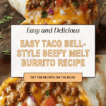 Taco Bell Inspired Beefy Melt Burrito Recipe
