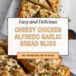 Viral Chicken Alfredo Garlic Bread Recipe