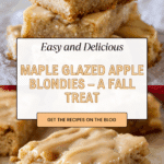 Maple Glazed Apple Blondies Recipe