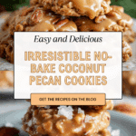 No-Bake Coconut Pecan Praline Cookies Recipe