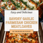 Garlic Parmesan Chicken Meatloaves Recipe