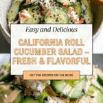 Easy California Roll Cucumber Salad Recipe