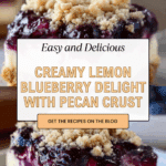 Cream Cheese Lemon Dessert with Blueberry Topping Recipe