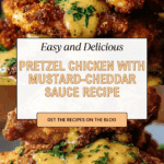 Pretzel Chicken with Mustard-Cheddar Sauce Recipe