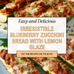 Moist Blueberry Zucchini Bread with a Lemon Glaze Recipe