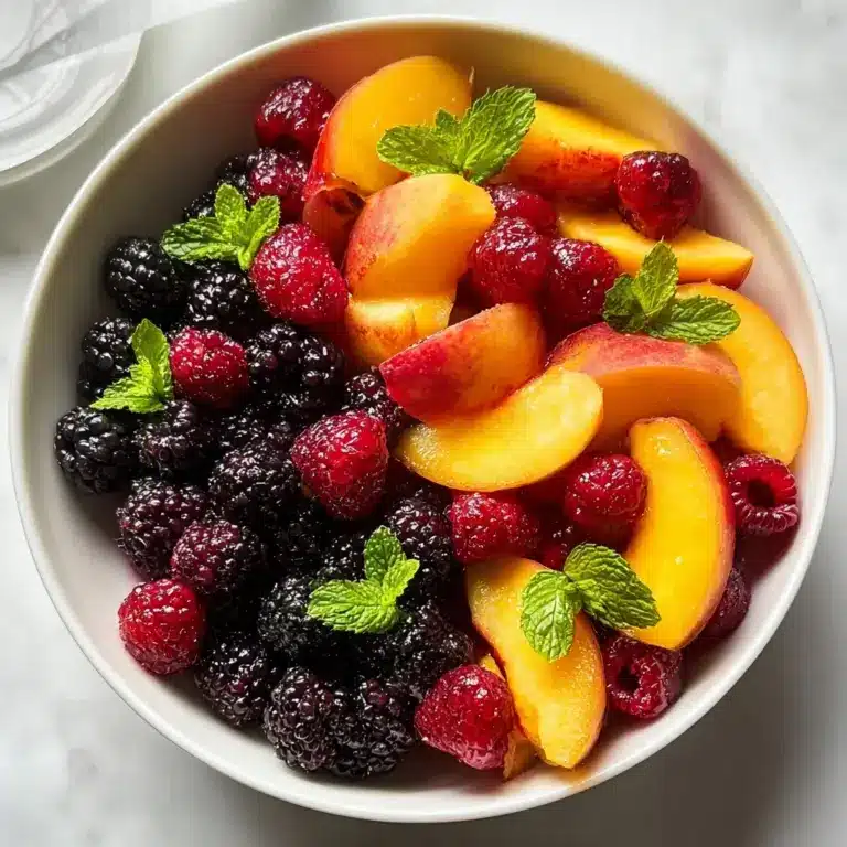 Peach Berry Fruit Salad Recipe