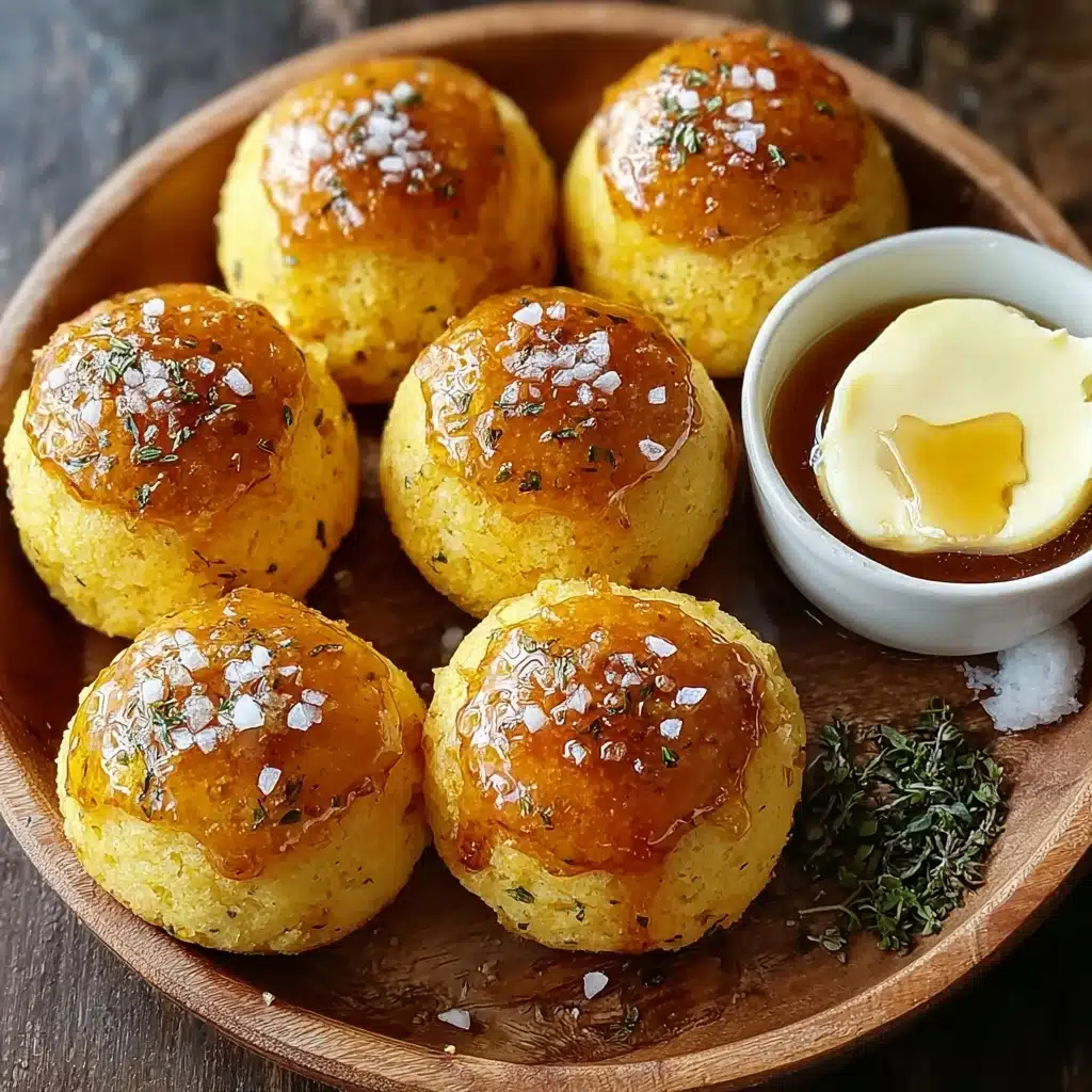 Southern-Style Honey Butter Cornbread Poppers Delight Recipe - Recipe Image