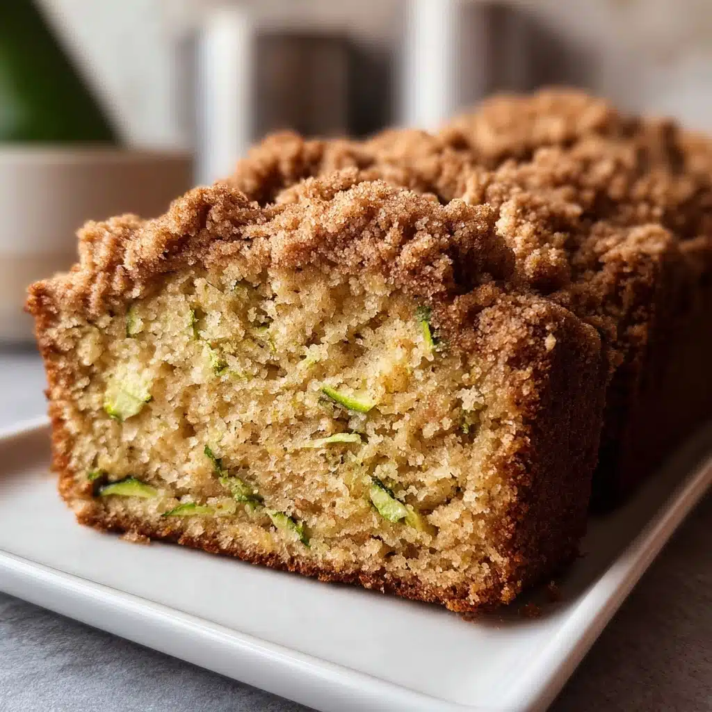 Cinnamon Streusel Topped Zucchini Bread Bakery Style Recipe - Recipe Image