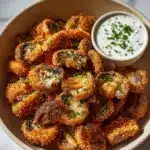 Fried Sliced Mushrooms with Ranch Recipe