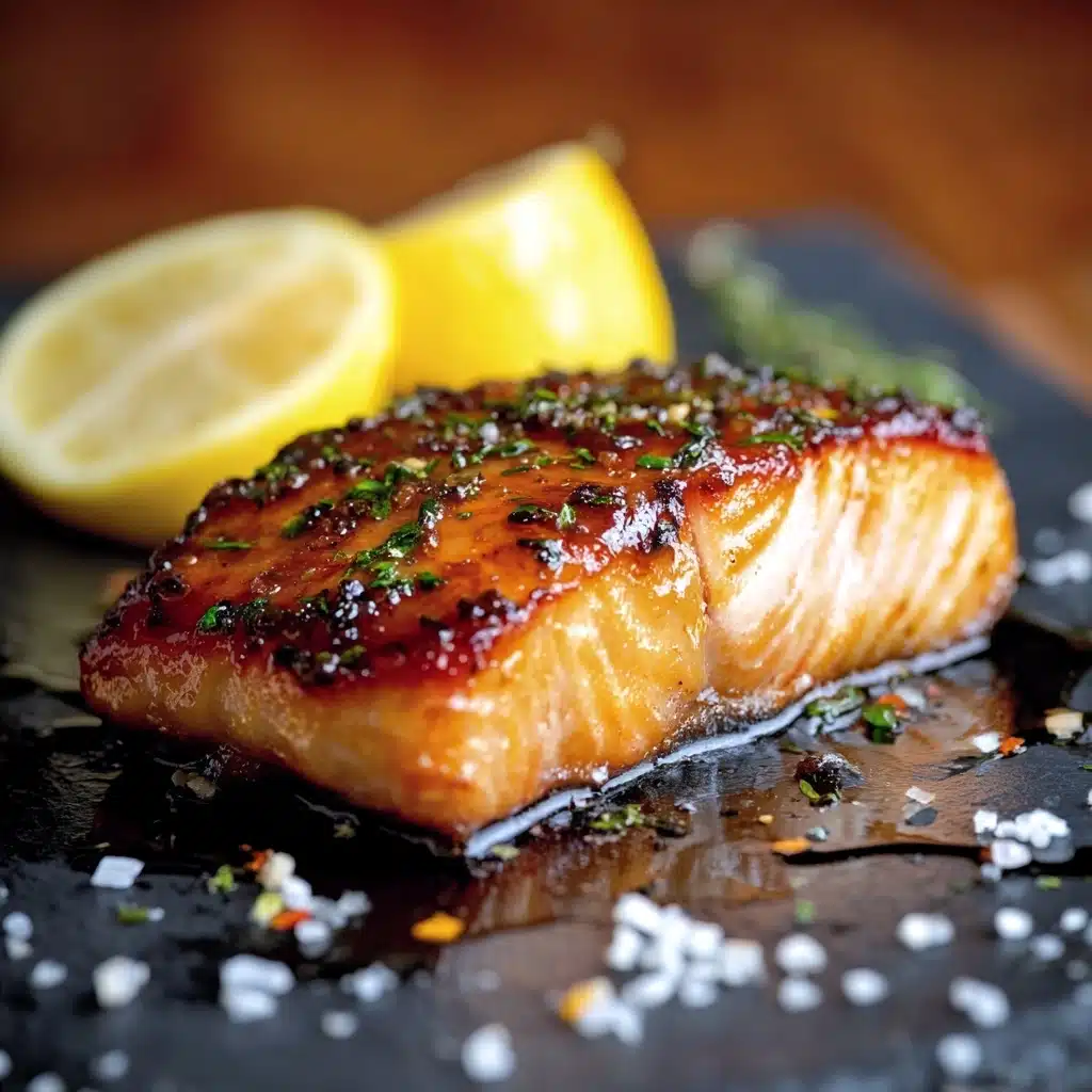 Crispy Honey Garlic Glazed Salmon Recipe - Recipe Image