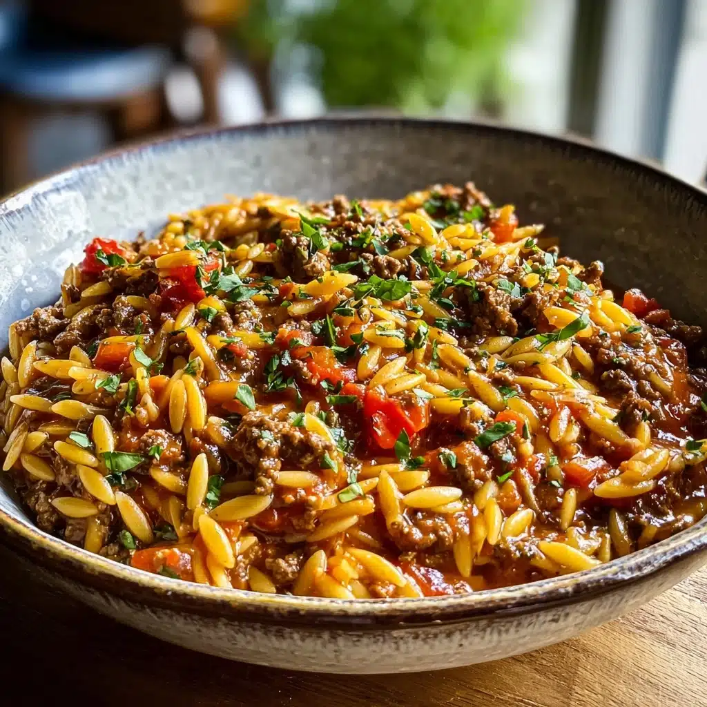Delicious Ground Beef Orzo Recipe for Everyone Recipe - Recipe Image