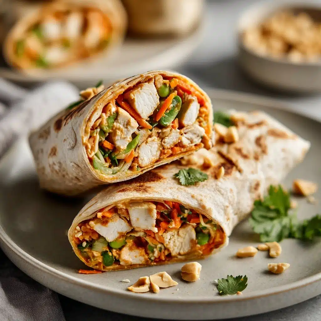 Thai Peanut Chicken Wraps Recipe - Recipe Image