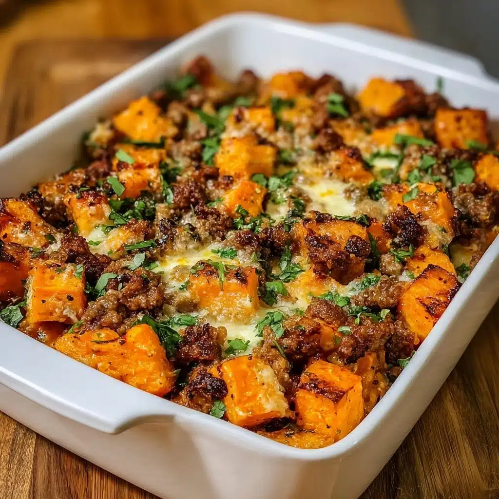 Once everything is cooked through, transfer the mixture to the prepared baking dish and spread it out evenly Recipe - Recipe Image