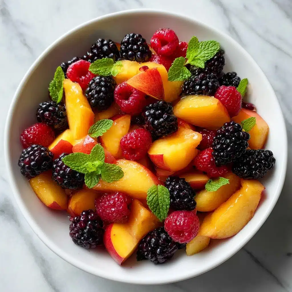 Peach Berry Fruit Salad Recipe - Recipe Image