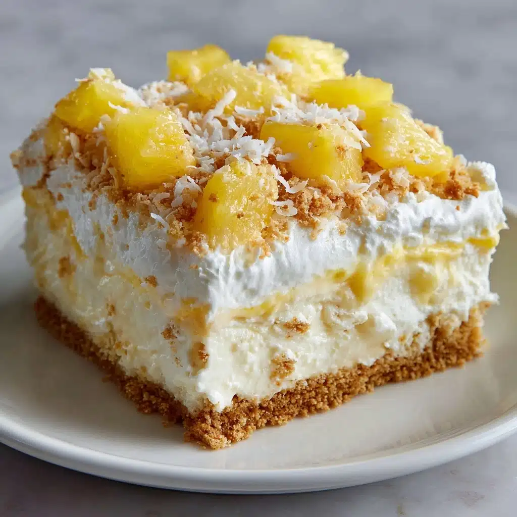 No-Bake Pineapple Cream Dessert Recipe - Recipe Image