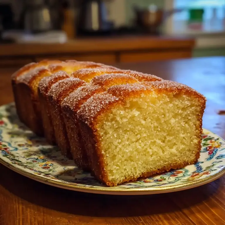 Spiced Apple Cider Donut Loaf with a Cinnamon Sugar Crust Recipe