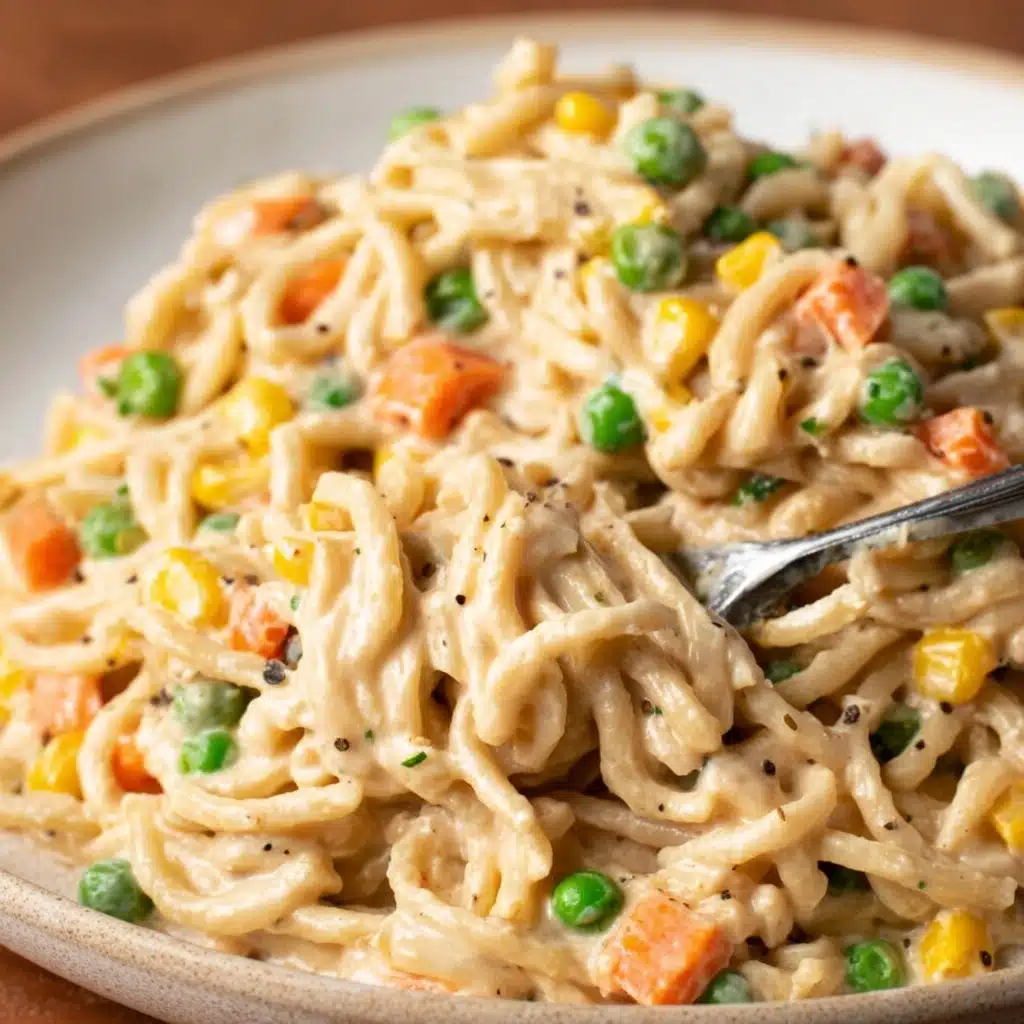 Creamy Chicken Pot Pie Pasta Recipe
