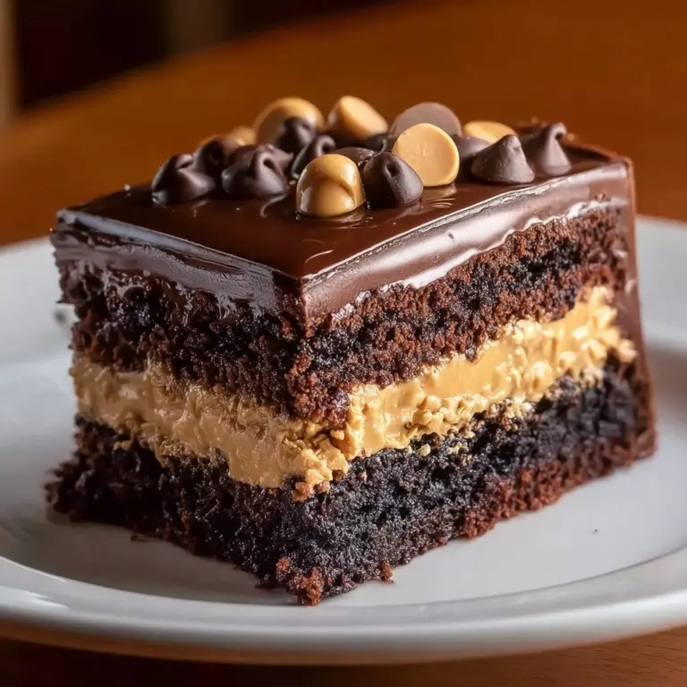 Chocolate Peanut Butter Texas Sheet Cake Recipe