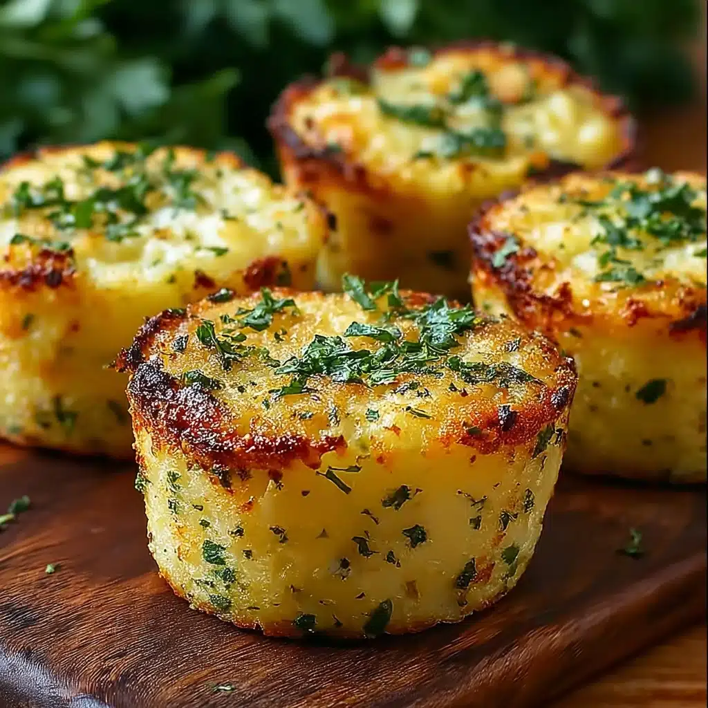 Crispy Parmesan Zucchini Muffins Recipe - Recipe Image