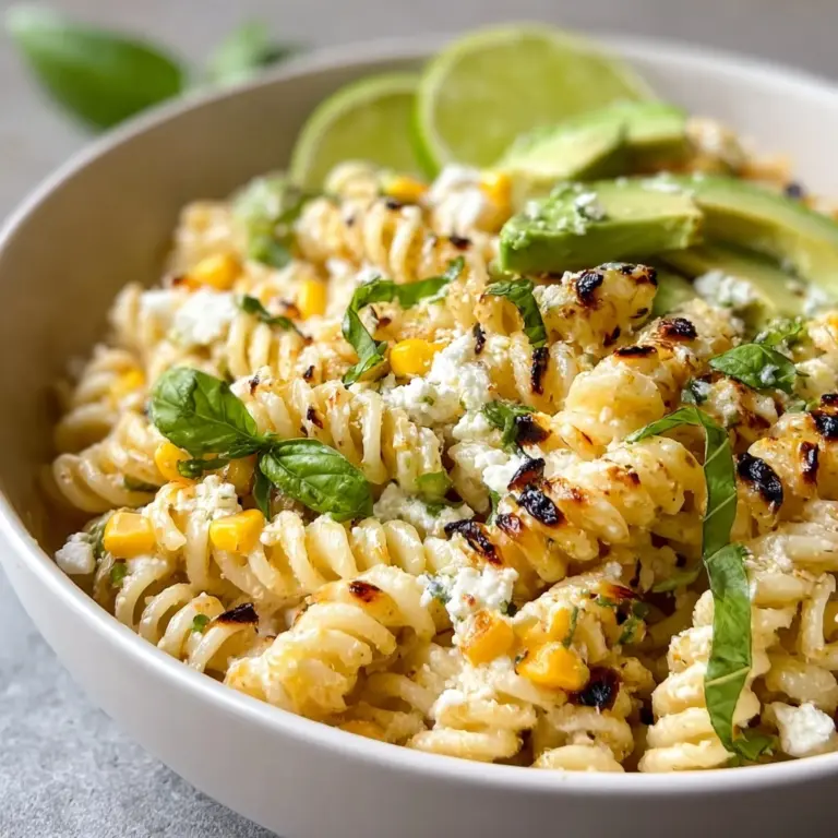 Creamy Street Corn Pasta Salad Recipe