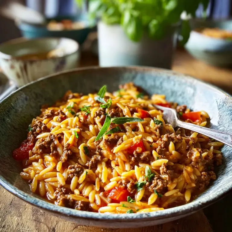 Delicious Ground Beef Orzo Recipe for Everyone Recipe
