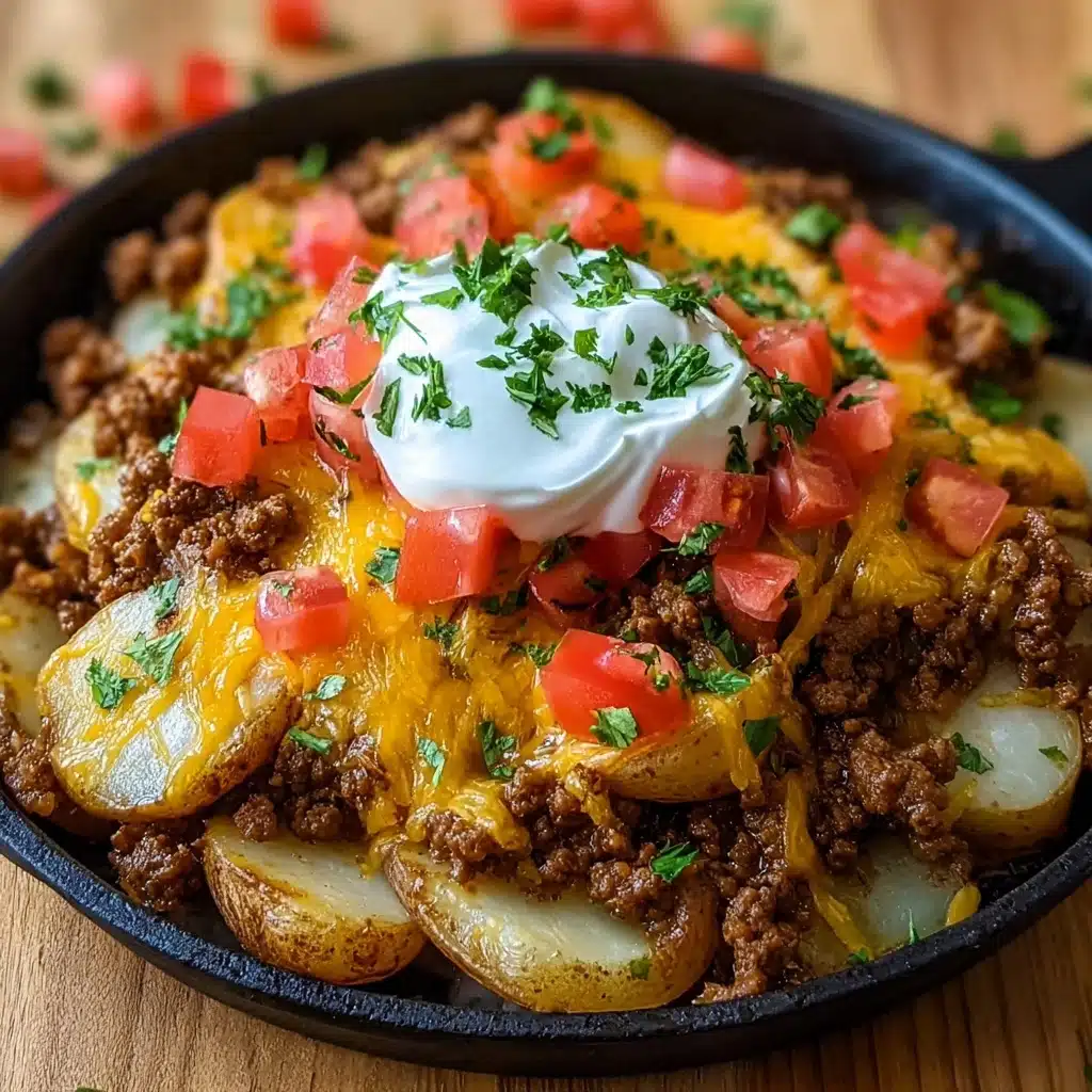 Cheesy Taco Potatoes Recipe - Recipe Image