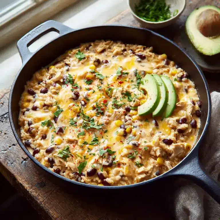 Salsa Verde Chicken & Rice Skillet Recipe
