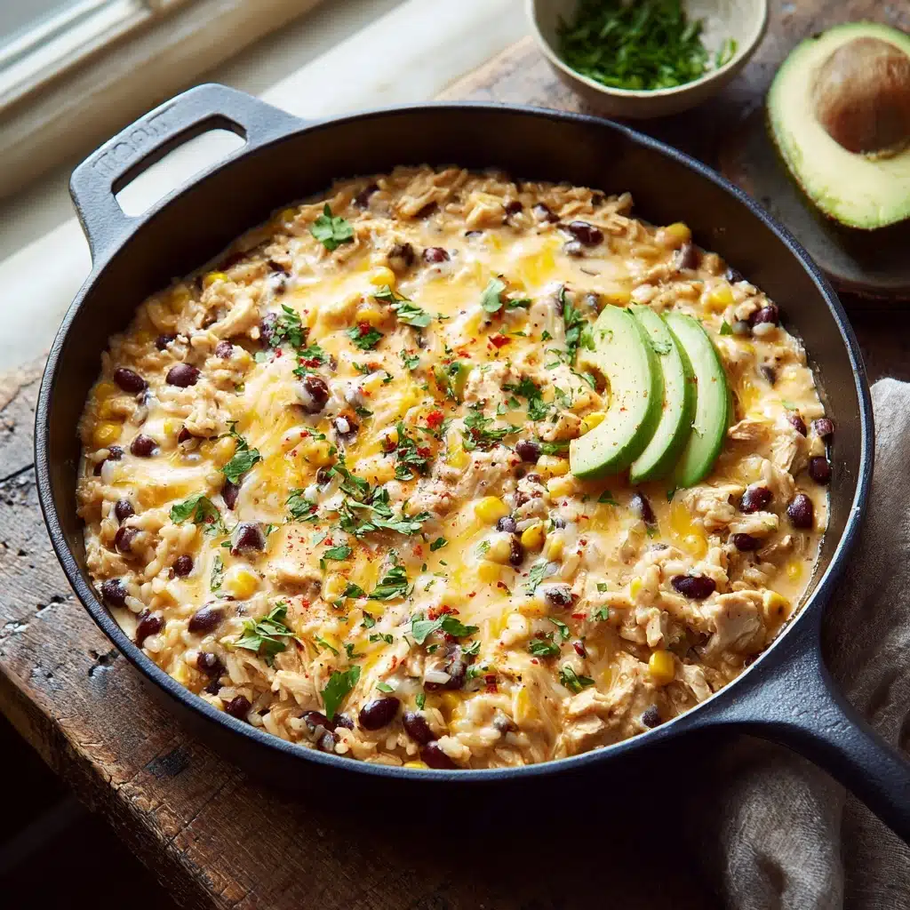 Salsa Verde Chicken & Rice Skillet Recipe