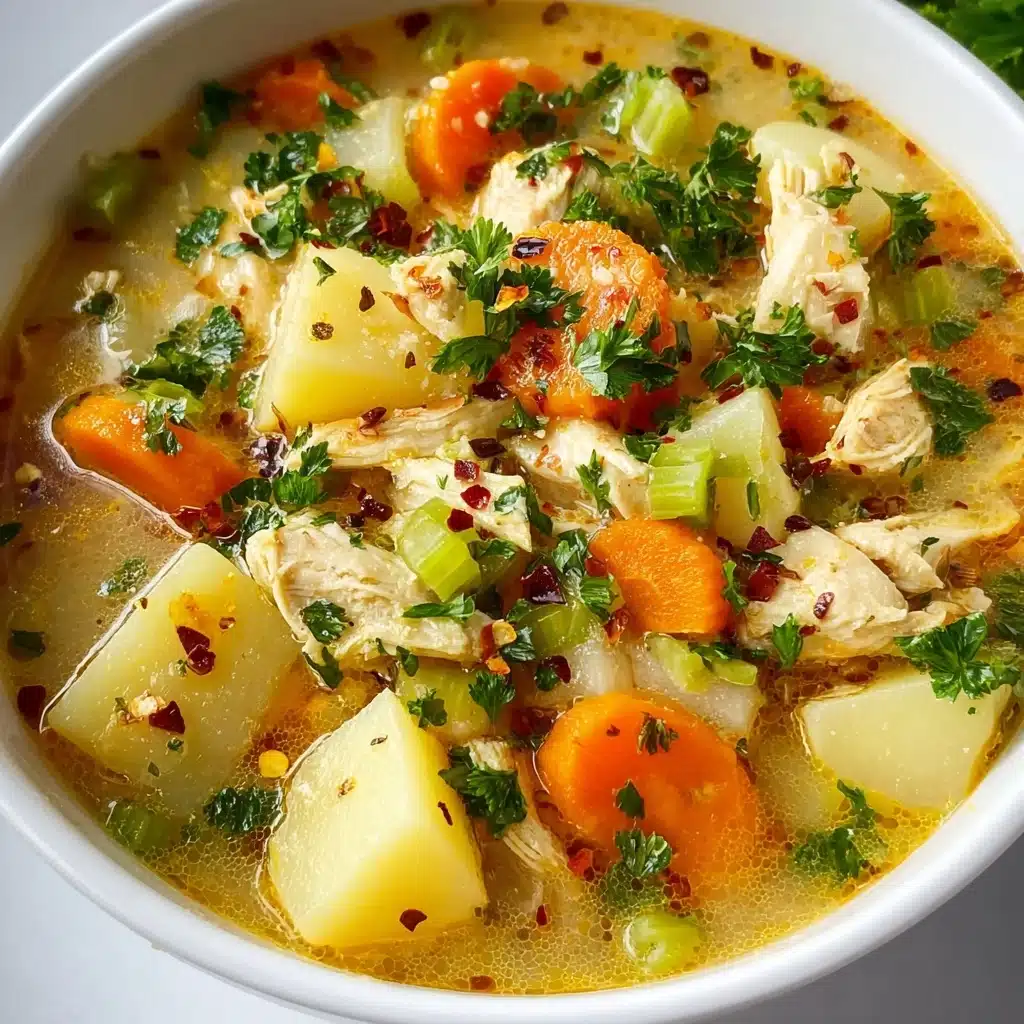 Comforting Chicken Soup with Potatoes Recipe - Recipe Image