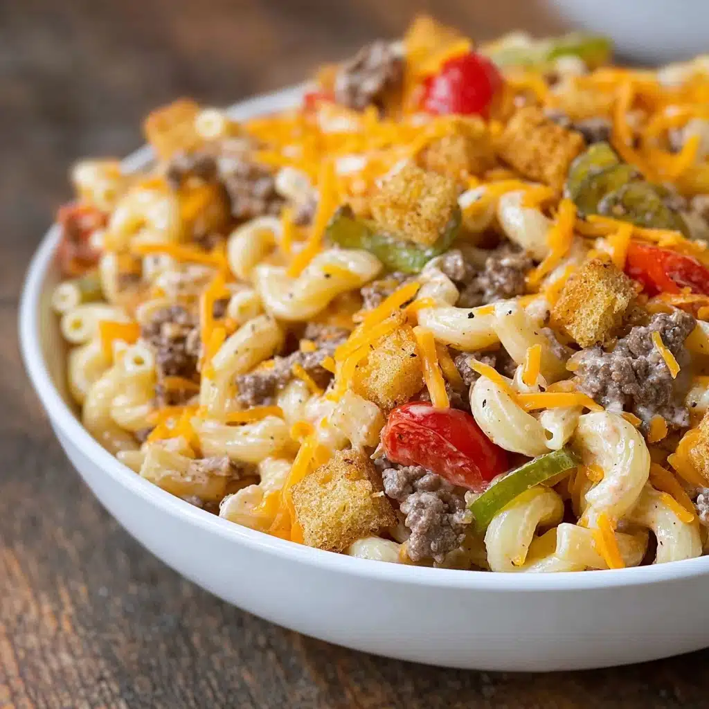 Big Mac Pasta Salad Bowl Recipe - Recipe Image
