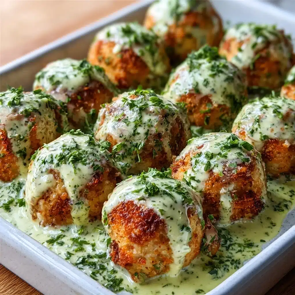 Salmon Balls with Creamy Avocado Sauce Recipe - Recipe Image