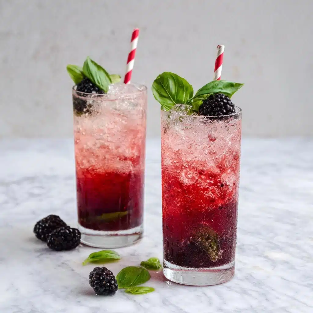 Blackberry Sage Iced Tea Latte Recipe - Recipe Image