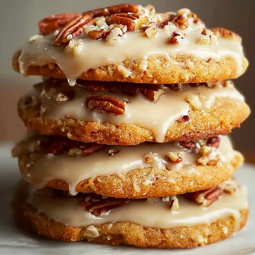 Frosted Butter Pecan Cookies Recipe - Recipe Image