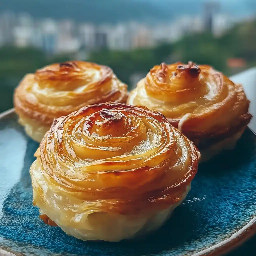 Peach Pie Cruffins Recipe - Recipe Image