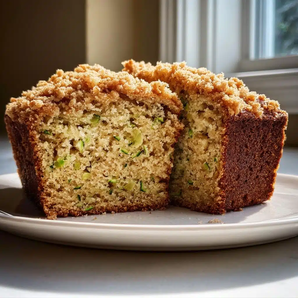 Cinnamon Streusel Topped Zucchini Bread Bakery Style Recipe