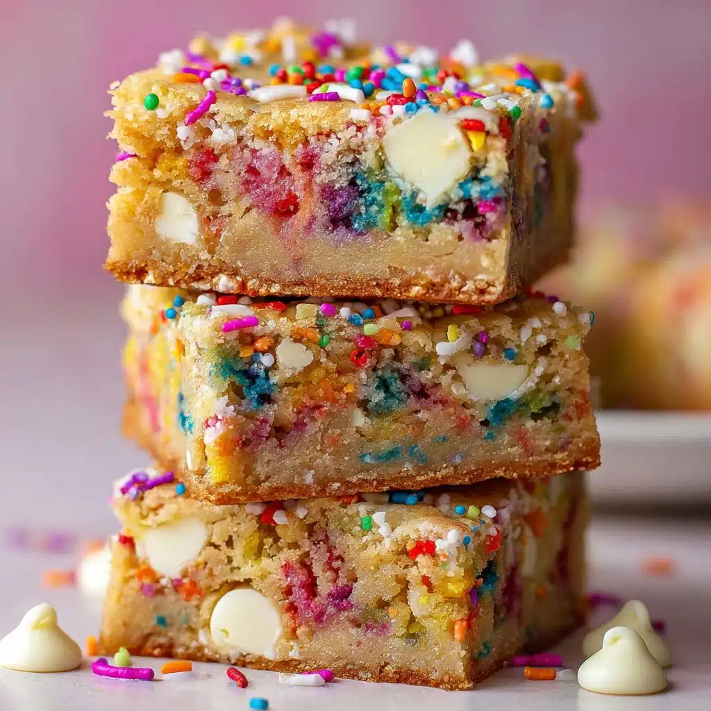 Cake Batter Blondies Recipe - Recipe Image